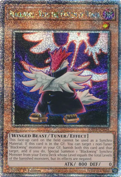Blackwing - Vayu The Emblem Of Honor (Quarter Century Secret Rare) [Ra03-En224] Quarter Century Secret Rare 1