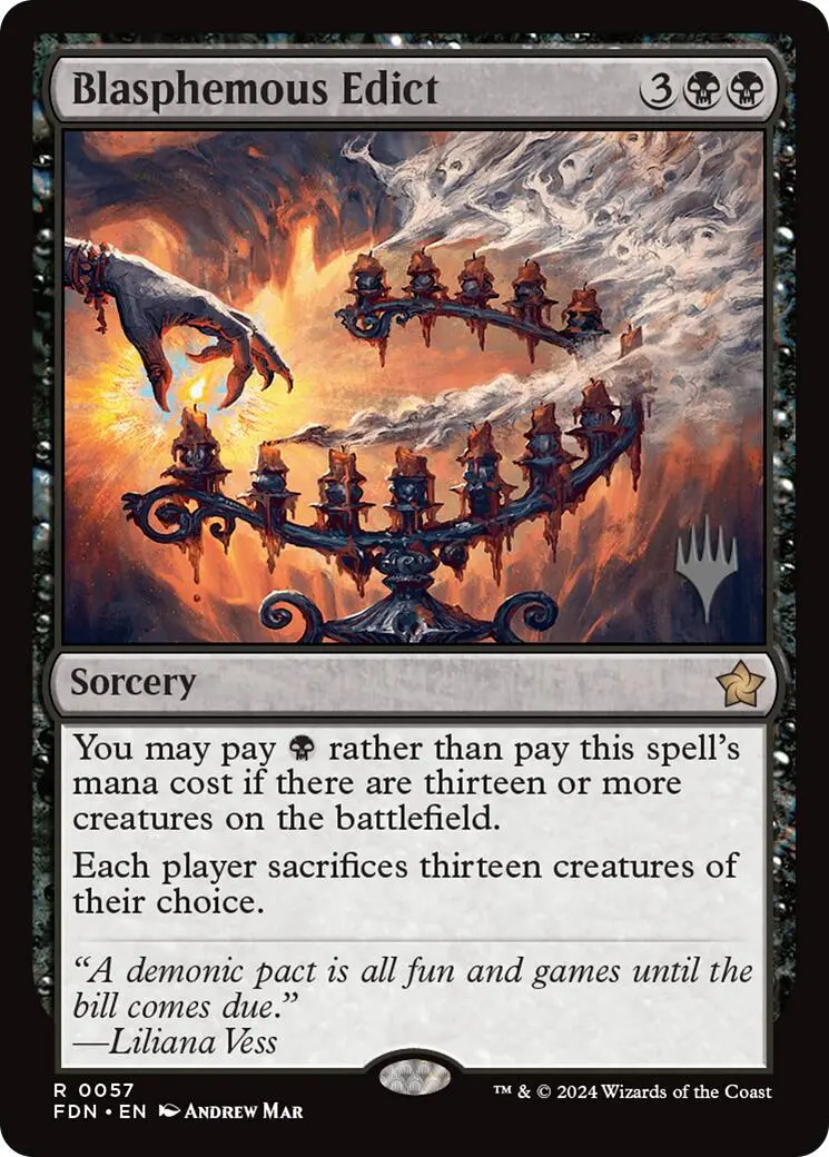 Blasphemous Edict (Promo Pack) [Edge Of Eternities Promo Pack] 1