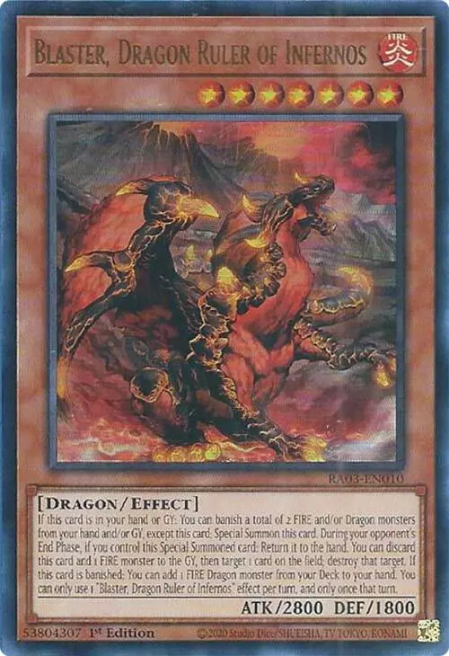Blaster, Dragon Ruler Of Infernos (Ur) [Ra03-En010] Ultra Rare 1
