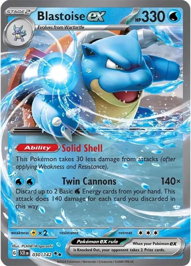 Blastoise Ex (030/142) [Scarlet & Violet: Stellar Crown] 1