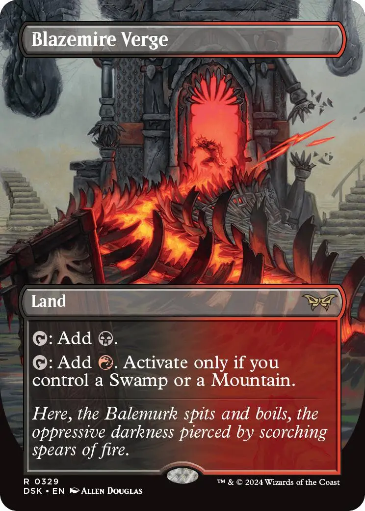 Blazemire Verge (Borderless) [Duskmourn: House Of Horror] 1