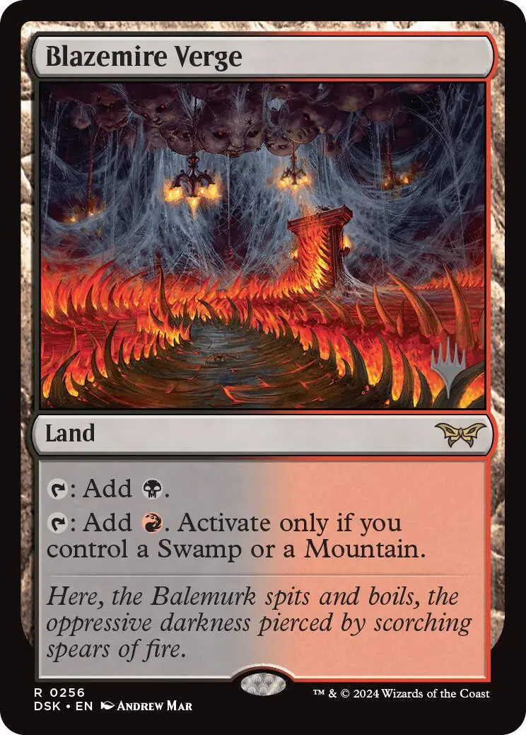 Blazemire Verge (Promo Pack) [Duskmourn: House Of Horror Promos] 1