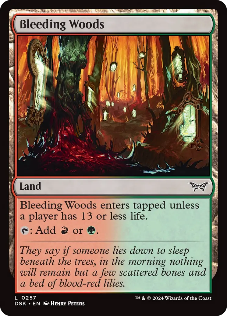 Bleeding Woods [Duskmourn: House Of Horror] 1