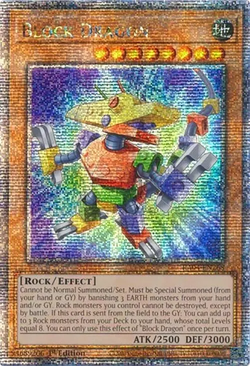 Block Dragon [Ra04-En268] Quarter Century Secret Rare 1
