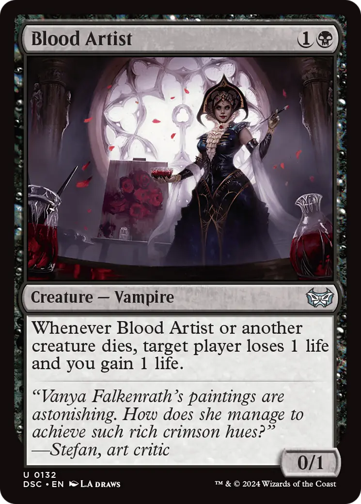 Blood Artist [Duskmourn: House Of Horror Commander] 1
