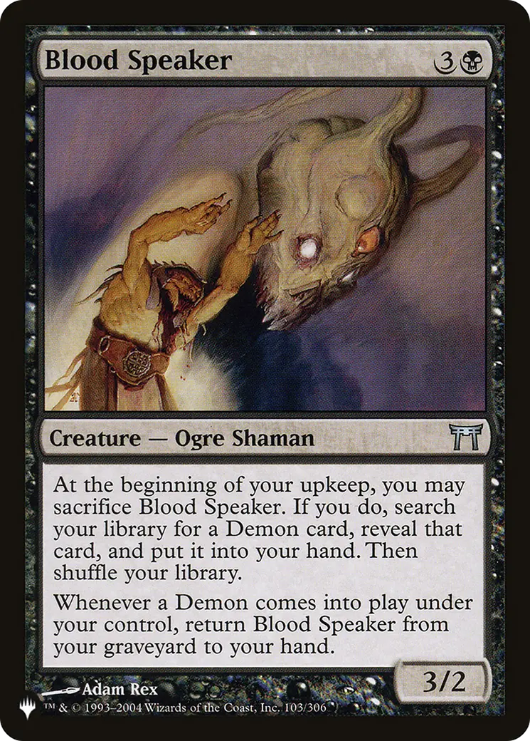 Blood Speaker [The List] 1