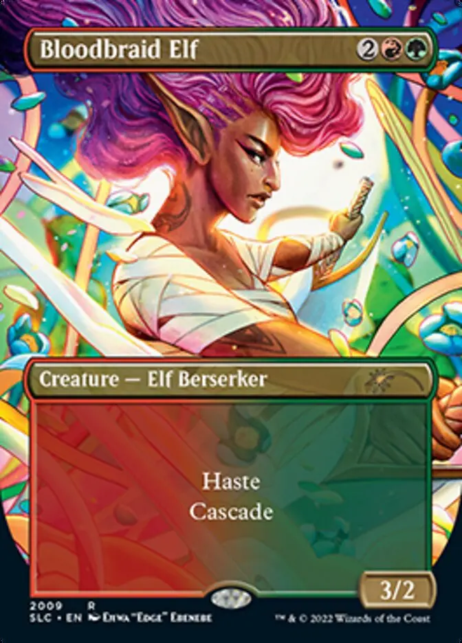 Bloodbraid Elf (Borderless Alternate Art) [Secret Lair Countdown Kit] 1