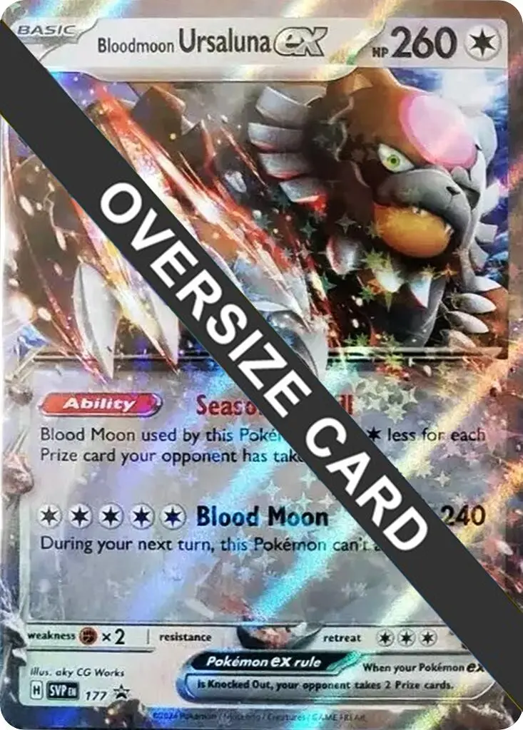 Bloodmoon Ursaluna Ex (177) (Jumbo Card) [Scarlet & Violet: Black Star Promos] 1