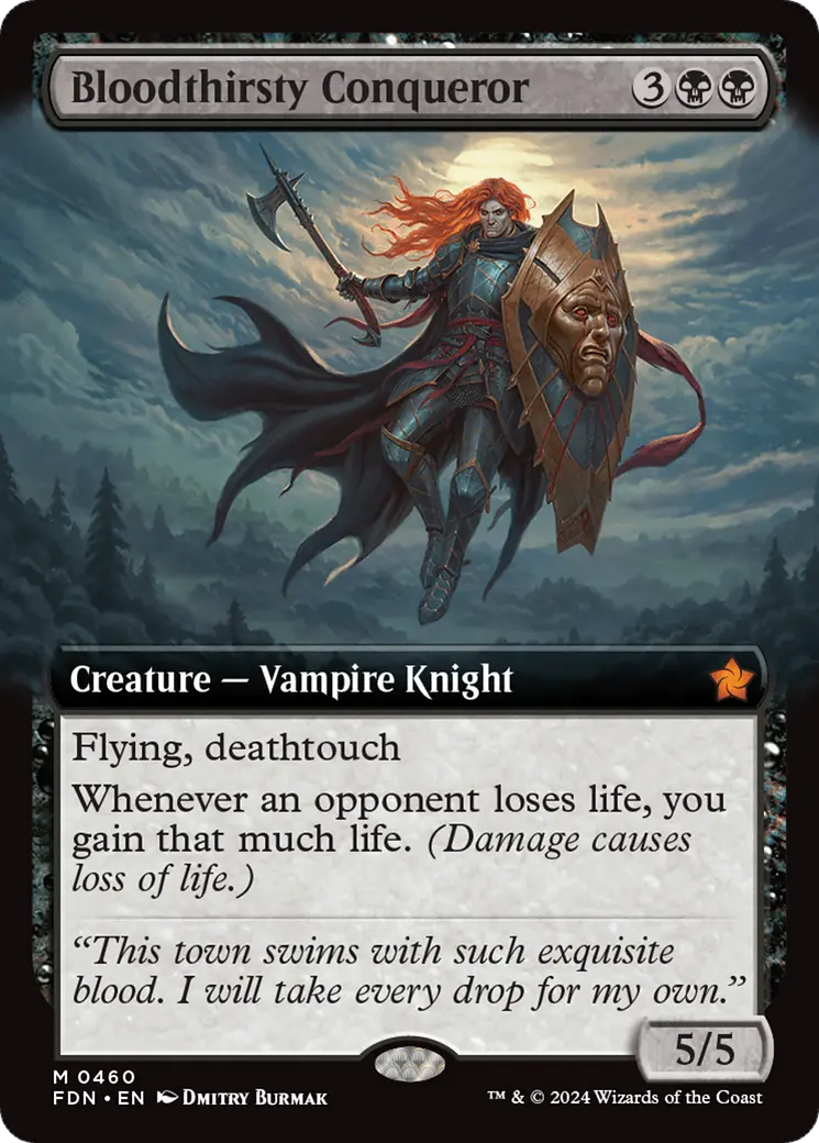 Bloodthirsty Conqueror (Extended Art) [Foundations] 1