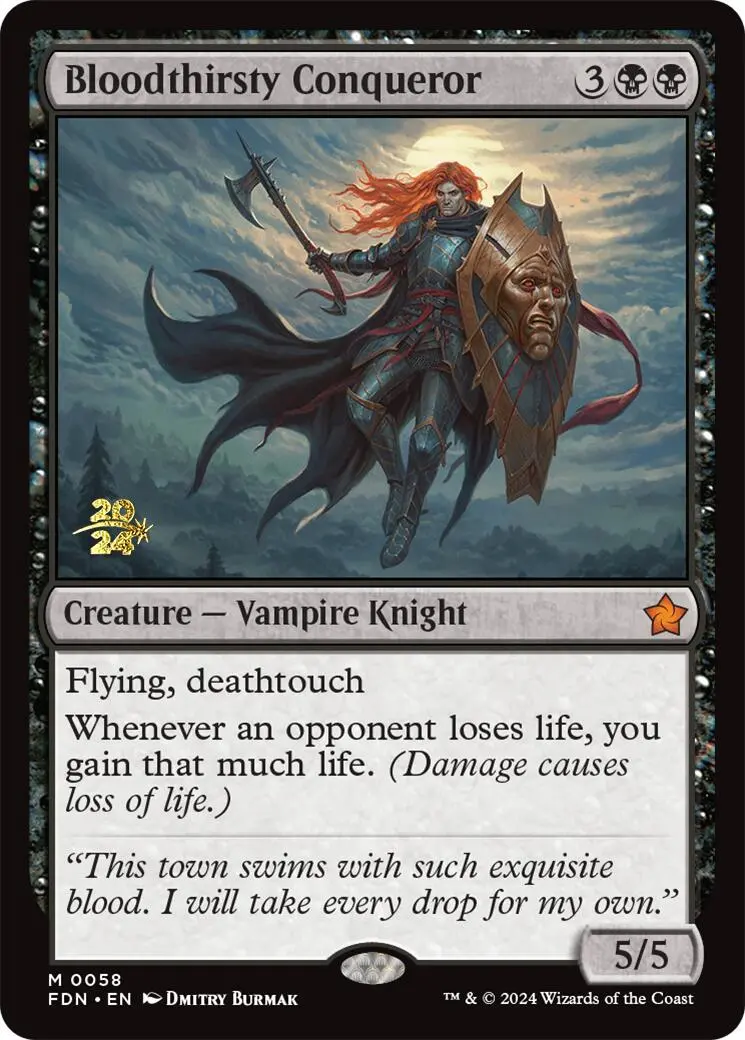 Bloodthirsty Conqueror [Foundations Prerelease Promos] 1