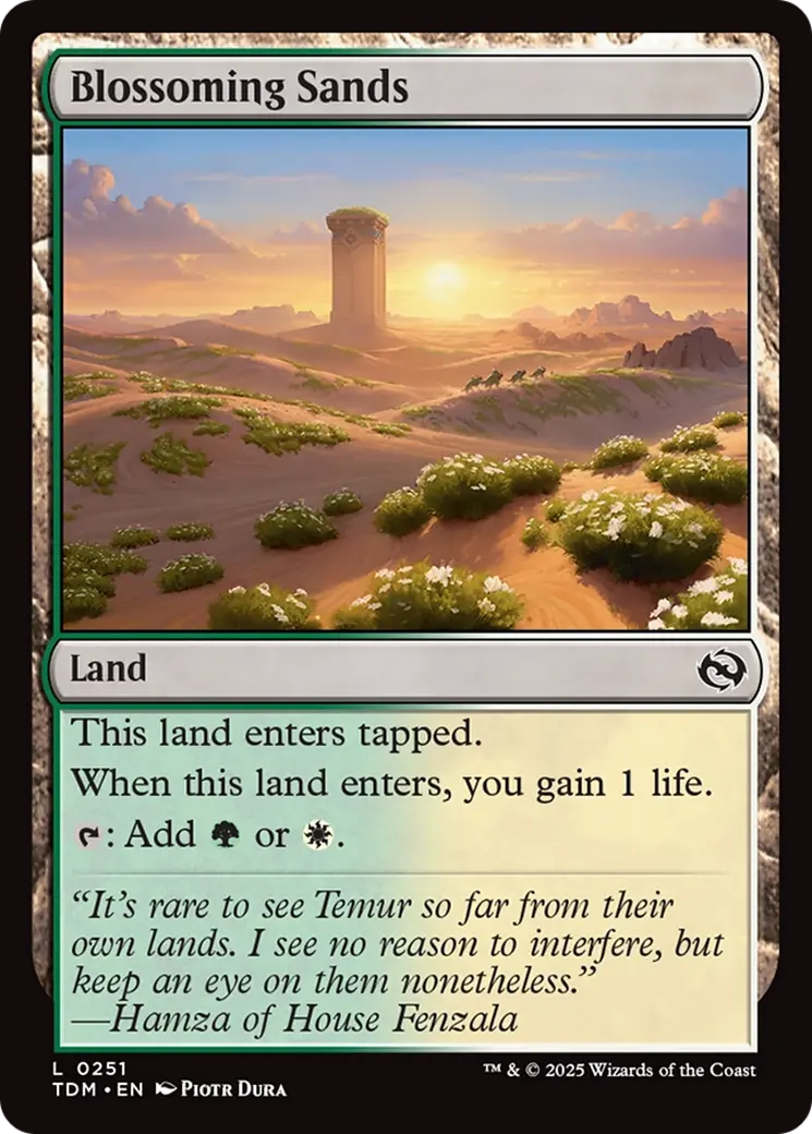 Blossoming Sands [Tarkir: Dragonstorm] 1