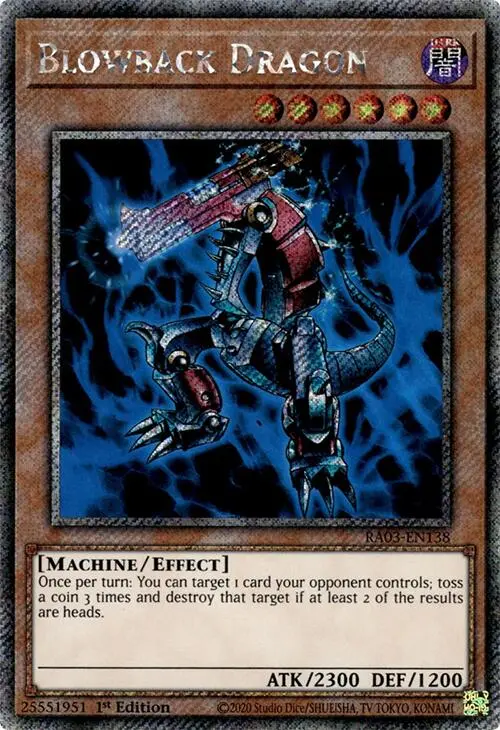Blowback Dragon (Platinum Secret Rare) [Ra03-En138] Platinum Secret Rare 1
