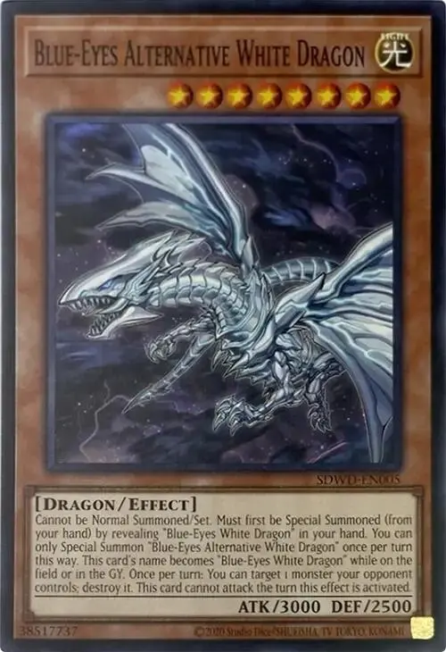 Blue-Eyes Alternative White Dragon (Unlimited Misprint) [Sdwd-En005] Common 1