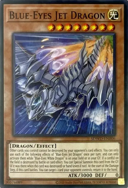 Blue-Eyes Jet Dragon (Unlimited Misprint) [Sdwd-En006] Common 1