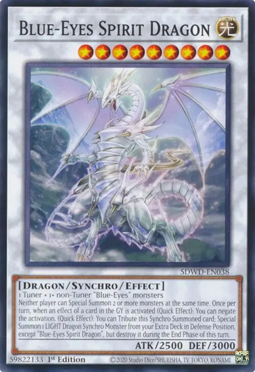 Blue-Eyes Spirit Dragon [Sdwd-En038] Common 1