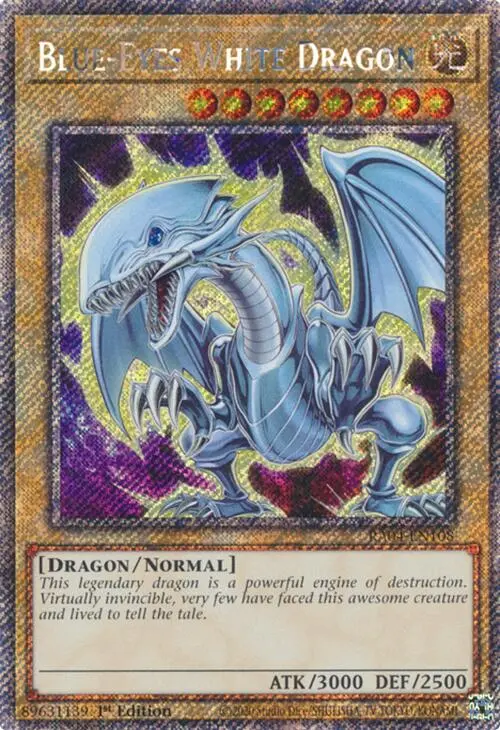 Blue-Eyes White Dragon (7Th Art) [Ra04-En108] Platinum Secret Rare 1