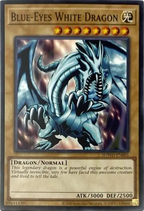 Blue-Eyes White Dragon (Unlimited Misprint) [Sdwd-En001] Common 1