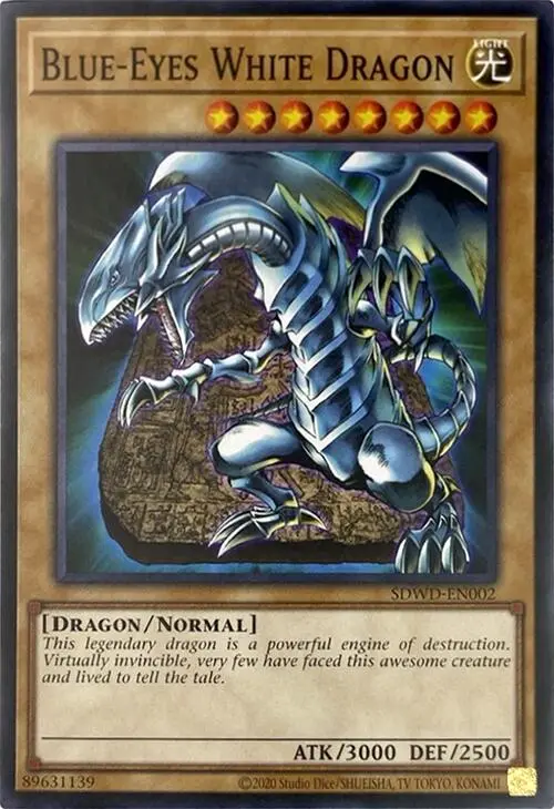 Blue-Eyes White Dragon (Unlimited Misprint) [Sdwd-En002] Common 1