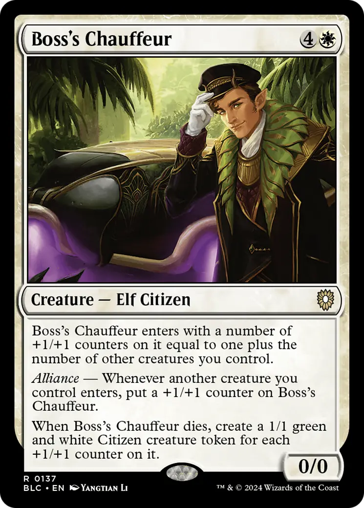 Boss's Chauffeur [Bloomburrow Commander] 1