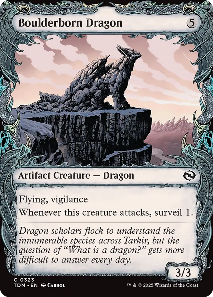 Boulderborn Dragon (Showcase) [Tarkir: Dragonstorm] 1
