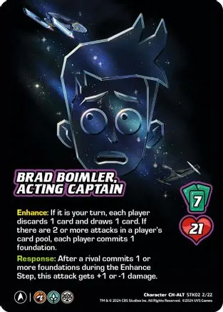 Brad Boimler, Acting Captain (Alternate Art) - Stk02 2/22 - C - Holofoil 1