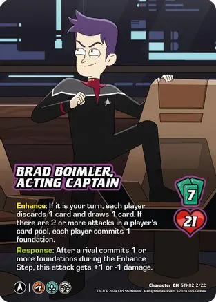 Brad Boimler, Acting Captain - Stk02 2/22 - C - Holofoil 1