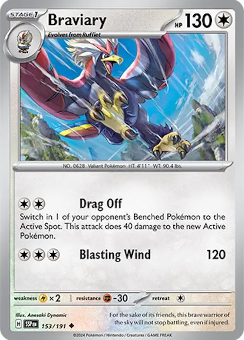 Braviary (153/191) [Scarlet & Violet: Surging Sparks] 1