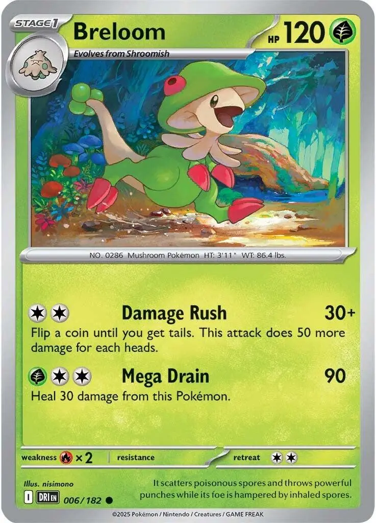 Breloom (006/182) [Scarlet & Violet: Destined Rivals] 1