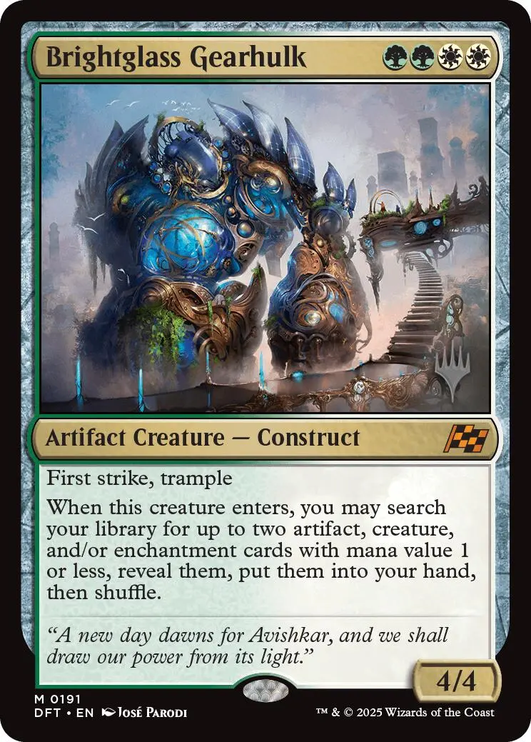 Brightglass Gearhulk (Promo Pack) [Aetherdrift Promos] 1