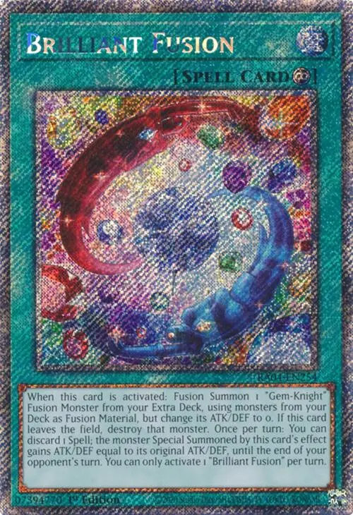 Brilliant Fusion [Ra04-En254] Platinum Secret Rare 1