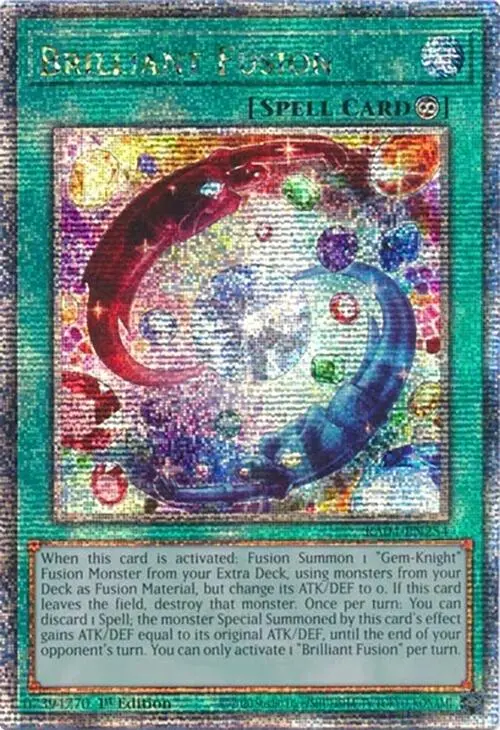 Brilliant Fusion [Ra04-En254] Quarter Century Secret Rare 1