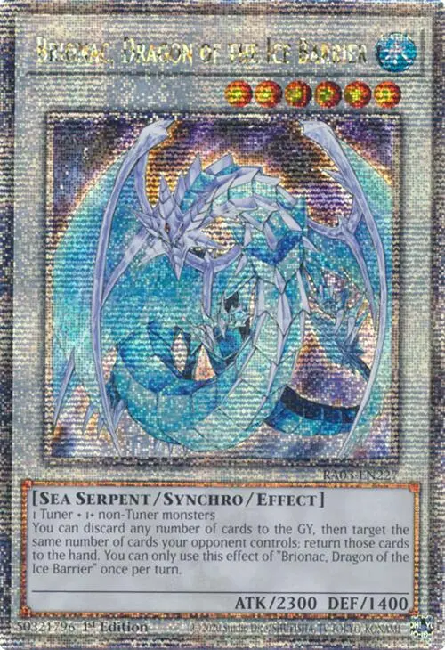 Brionac, Dragon Of The Ice Barrier (Quarter Century Secret Rare) [Ra03-En227] Quarter Century Secret Rare 1