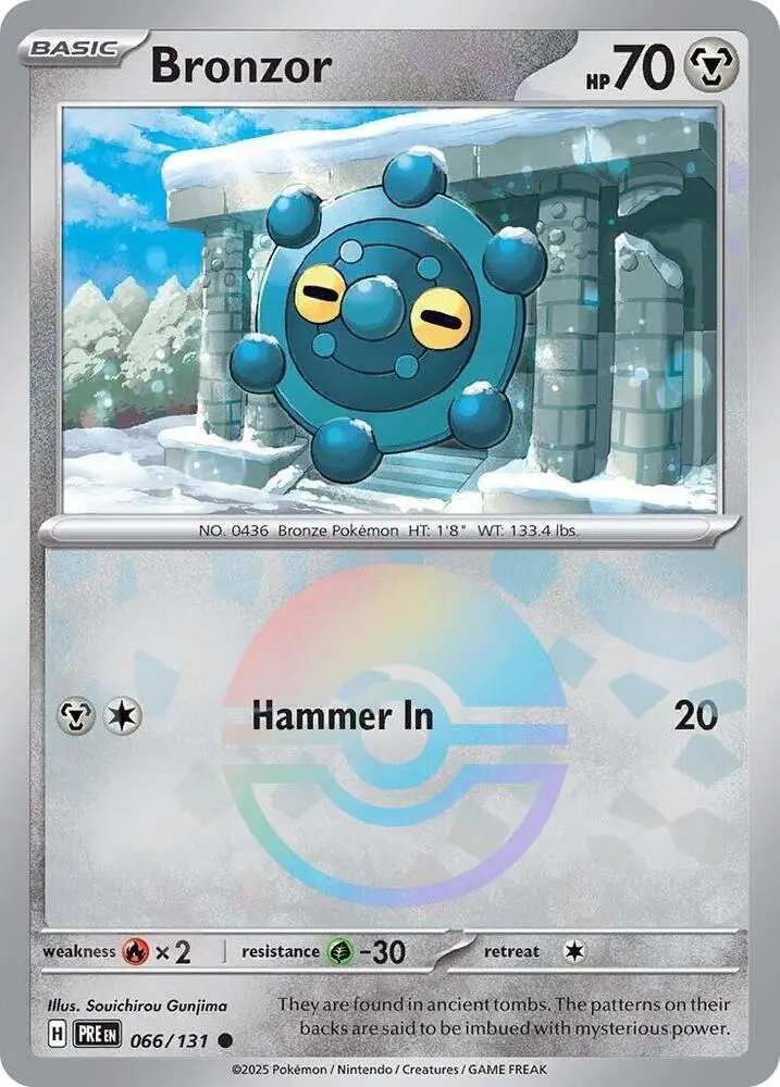 Bronzor (066/131) (Poke Ball Pattern) [Scarlet & Violet: Prismatic Evolutions] 1