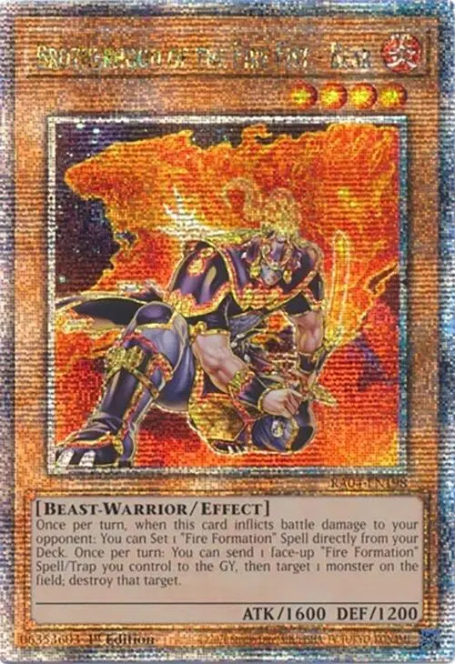Brotherhood Of The Fire Fist - Bear [Ra04-En198] Quarter Century Secret Rare 1