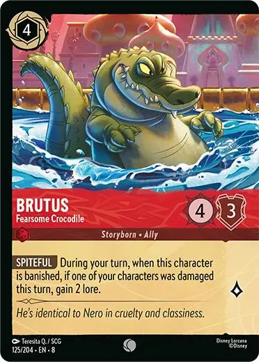 Brutus - Fearsome Crocodile (Cold Foil) (125/204) [Reign Of Jafar] 1