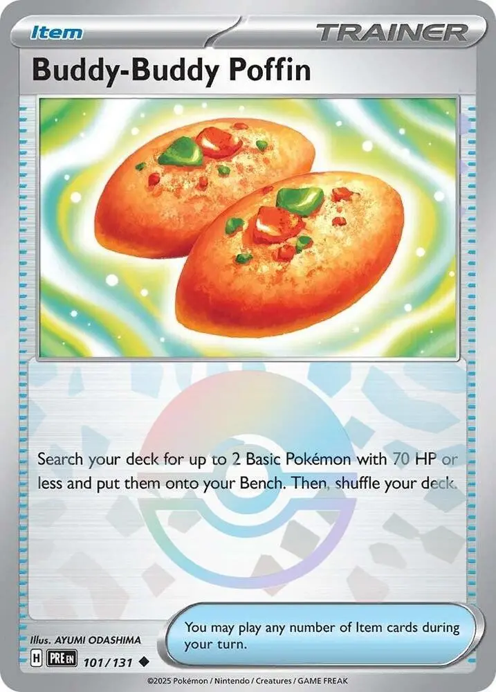 Buddy-Buddy Poffin (101/131) (Poke Ball Pattern) [Scarlet & Violet: Prismatic Evolutions] 1