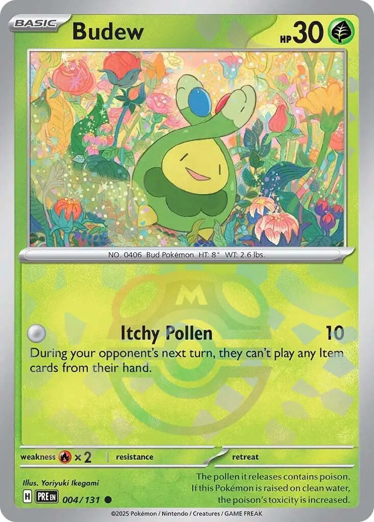 Budew (004/131) (Master Ball Pattern) [Scarlet & Violet: Prismatic Evolutions] 1