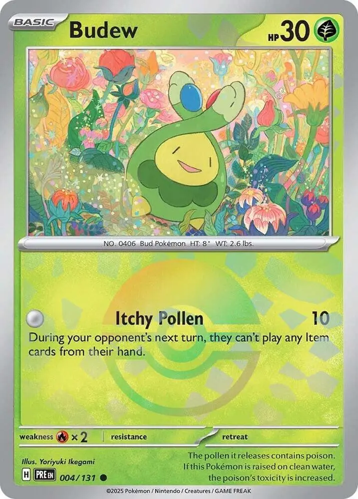 Budew (004/131) (Poke Ball Pattern) [Scarlet & Violet: Prismatic Evolutions] 1