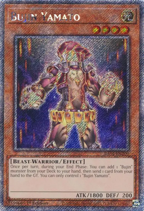 Bujin Yamato [Ra04-En209] Platinum Secret Rare 1