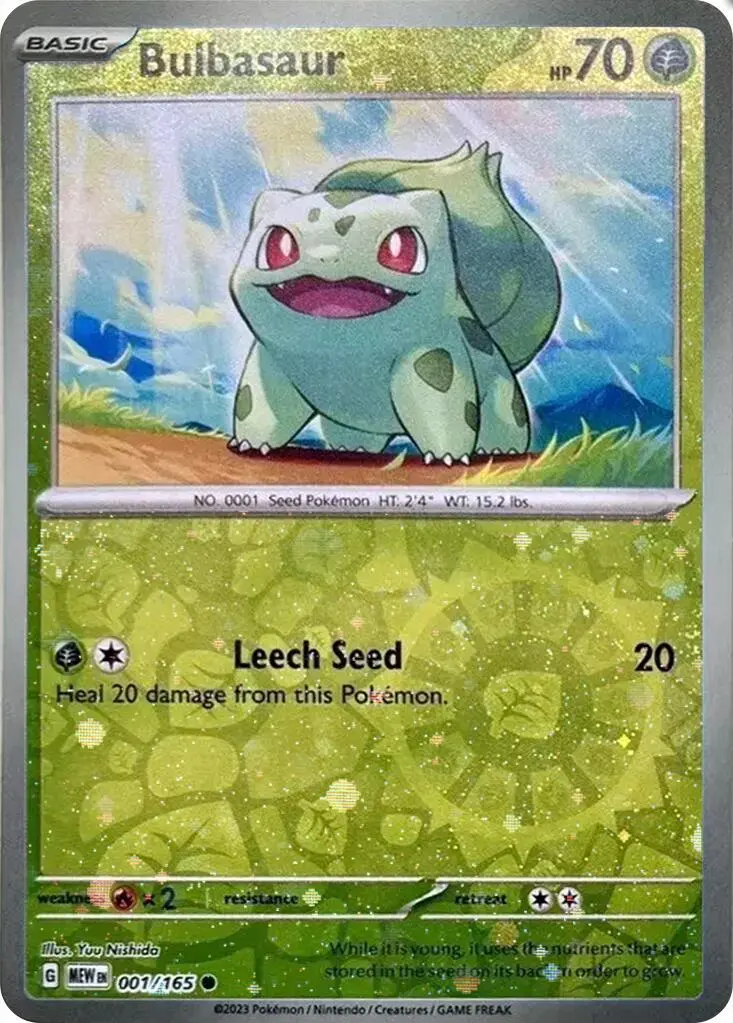 Bulbasaur (001/165) (Cosmos Holo) (Costco Exclusive) [Miscellaneous Cards] 1