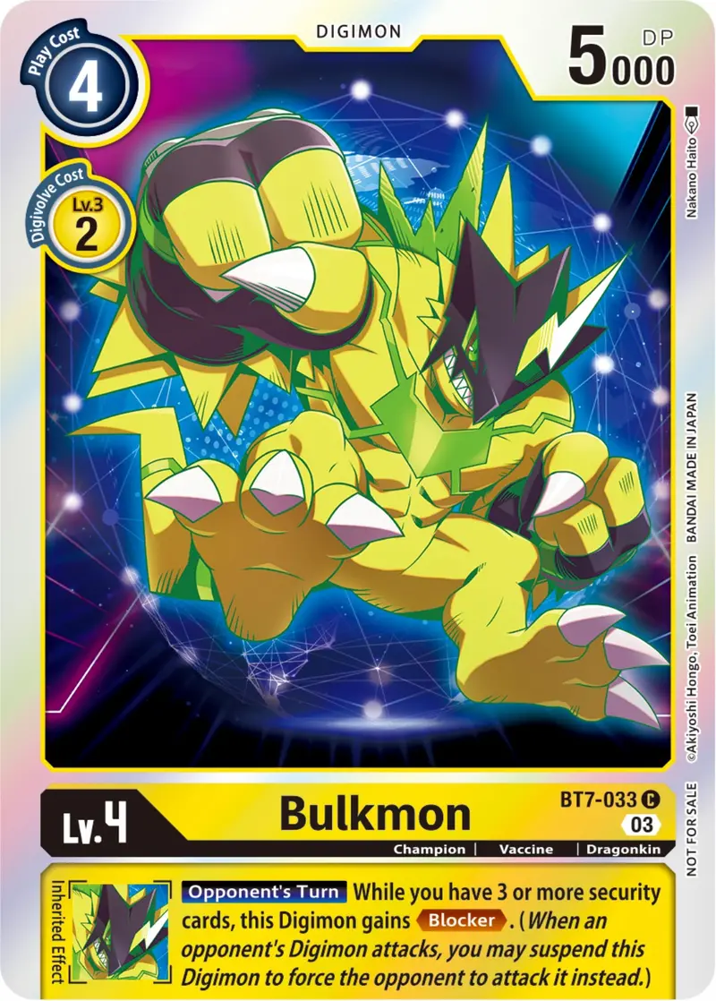 Bulkmon [Bt7-033] (Official Tournament Pack Vol.11) [Next Adventure] 1