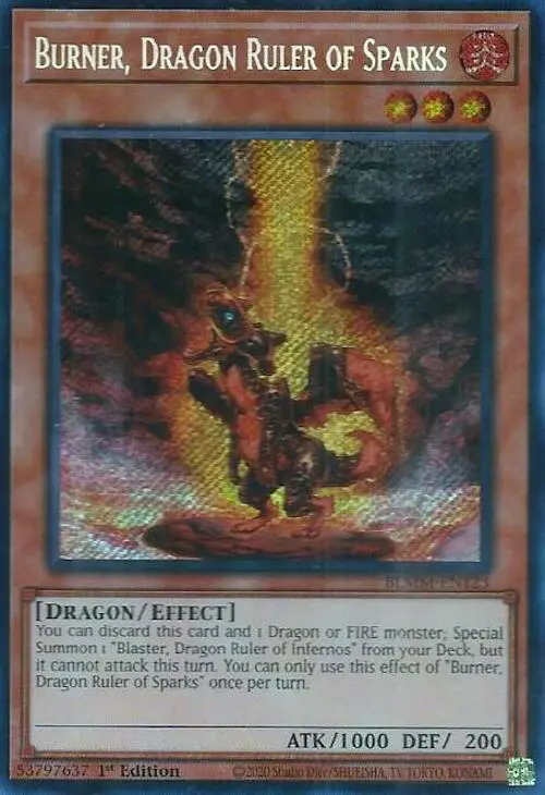 Burner, Dragon Ruler Of Sparks [Blmm-En123] Secret Rare 1