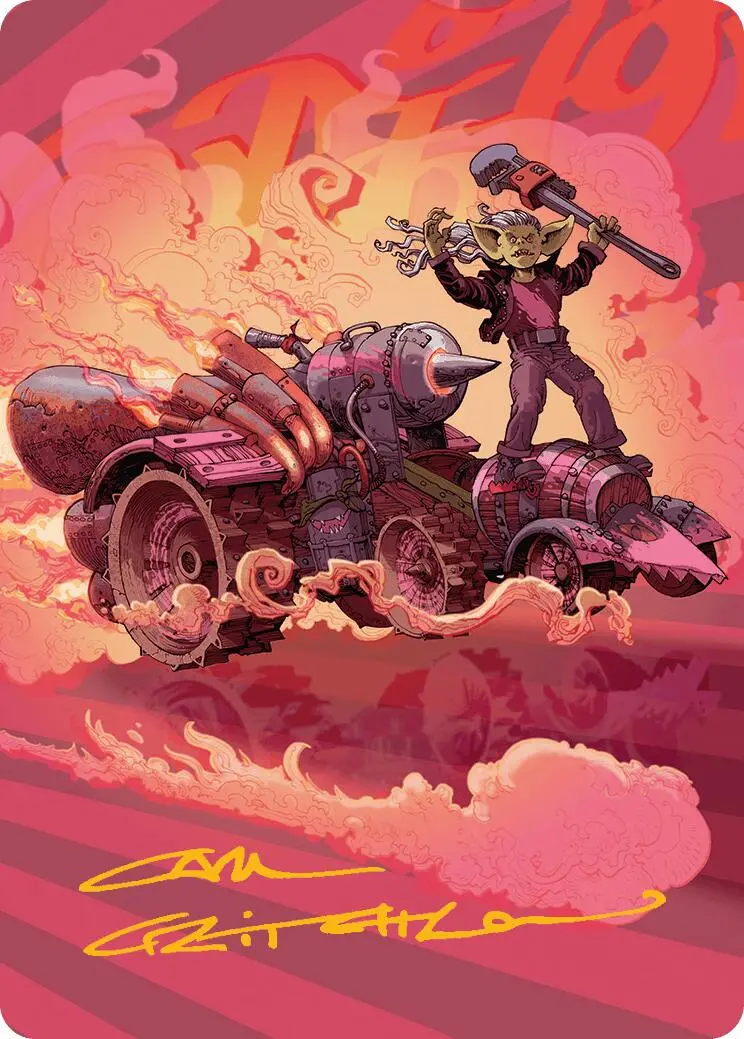 Burner Rocket Art Card (Gold-Stamped Signature) [Aetherdrift Art Series] 1
