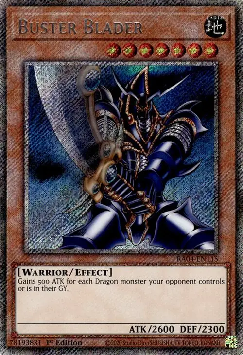 Buster Blader [Ra04-En115] Platinum Secret Rare 1