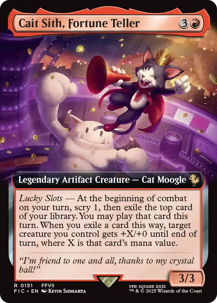 Cait Sith, Fortune Teller (Extended Art) [Final Fantasy Commander] 1