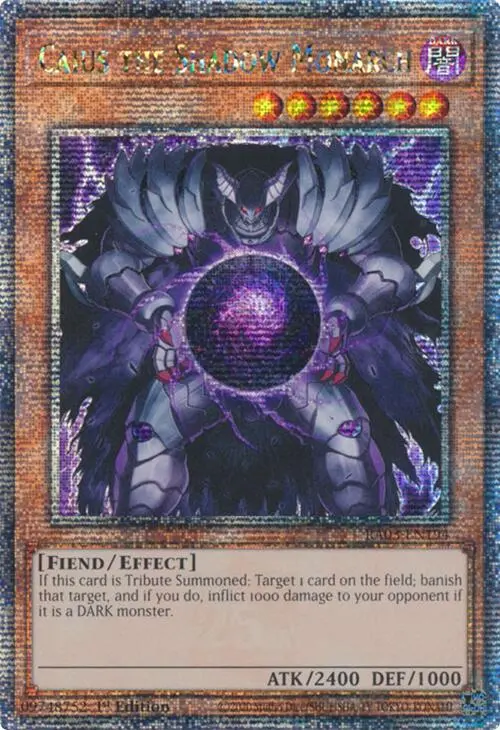 Caius The Shadow Monarch (Quarter Century Secret Rare) [Ra03-En194] Quarter Century Secret Rare 1