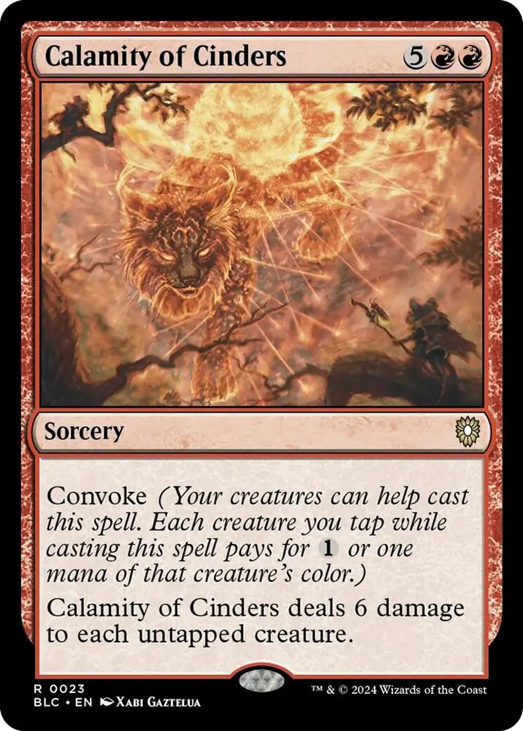 Calamity Of Cinders [Bloomburrow Commander] 1
