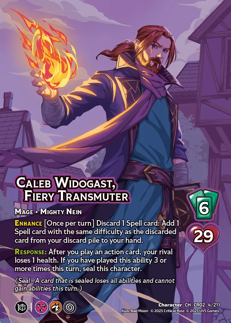 Caleb Widogast Fiery Transmuter 1