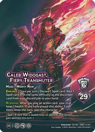 Caleb Widogast, Fiery Transmuter (Alternate Art) 1