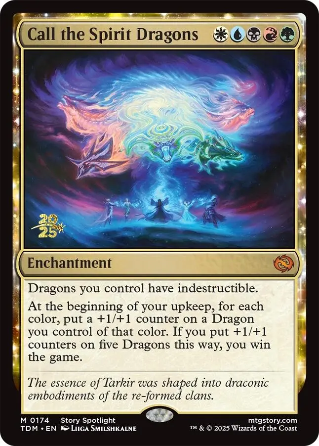 Call The Spirit Dragons [Tarkir: Dragonstorm Prerelease Promos] 1